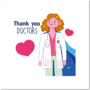 thank you doctors Posters and Art